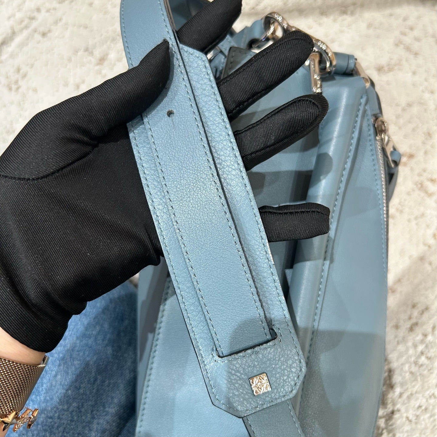 LOEWE - Puzzle - Leather - Blue - (medium)