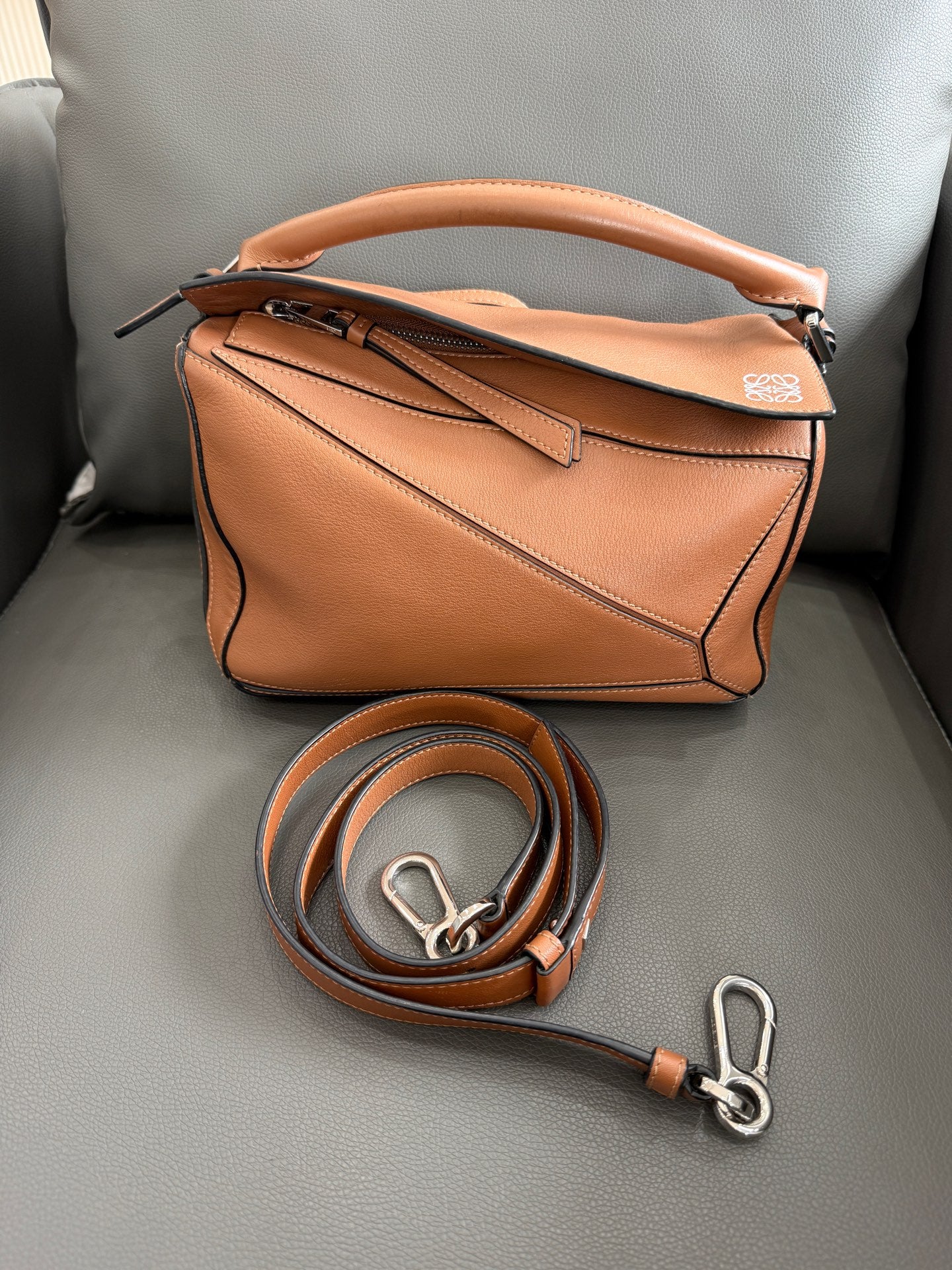 Loewe - Puzzle - Leather - Brown - (small)