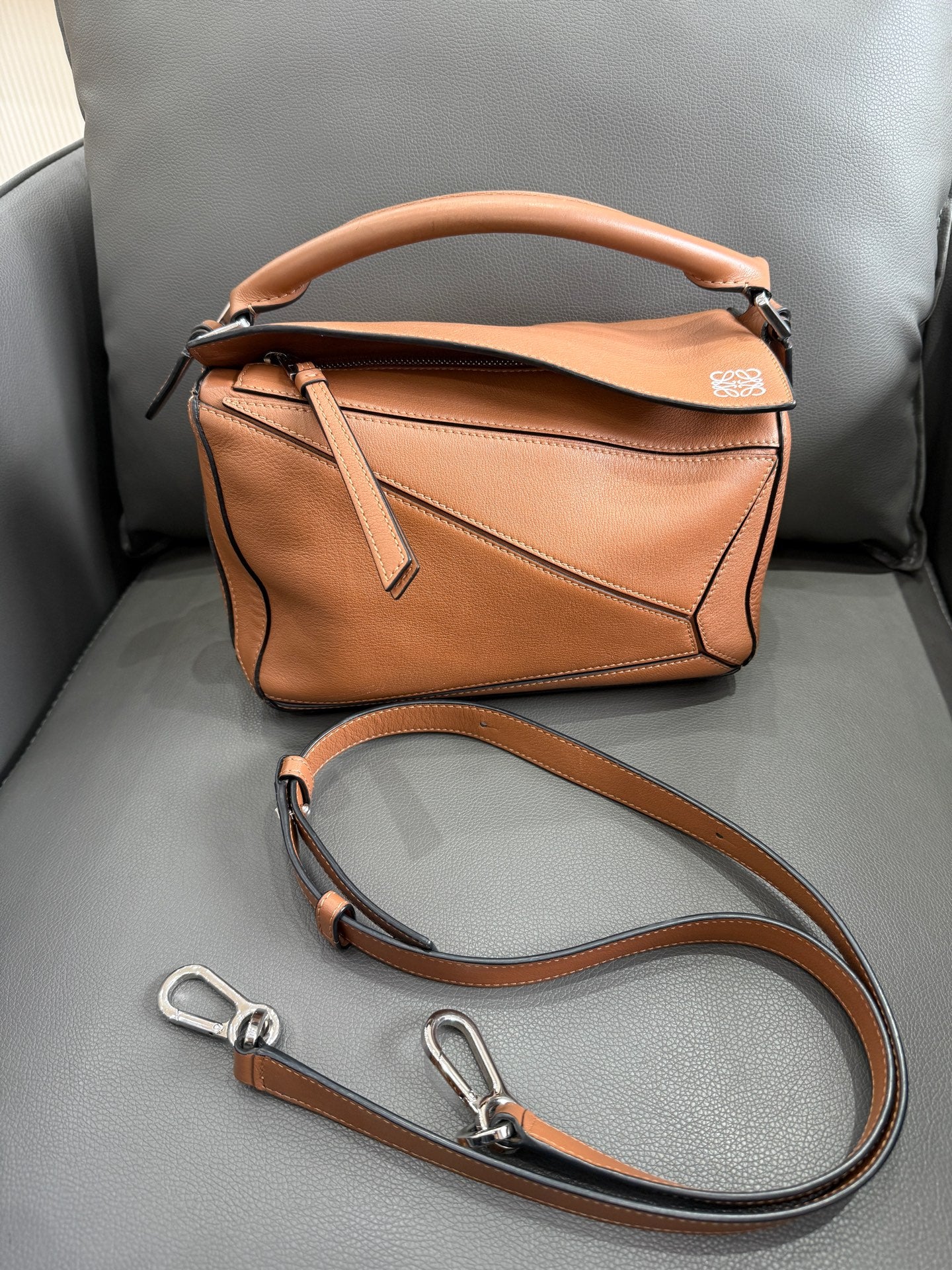 Loewe - Puzzle - Leather - Brown - (small)