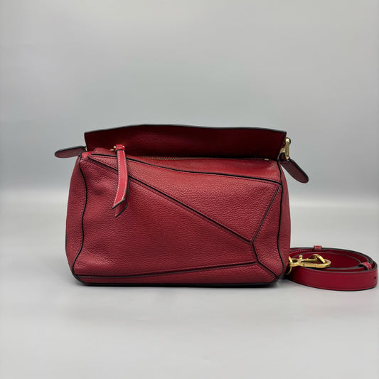 Loewe - Puzzle - Leather - Burgundy - (small)