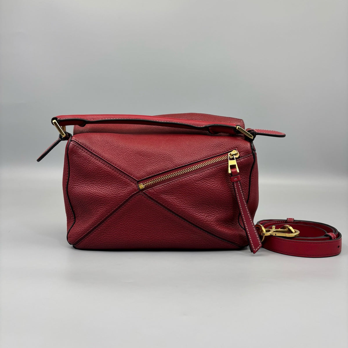 Loewe - Puzzle - Leather - Burgundy - (small)