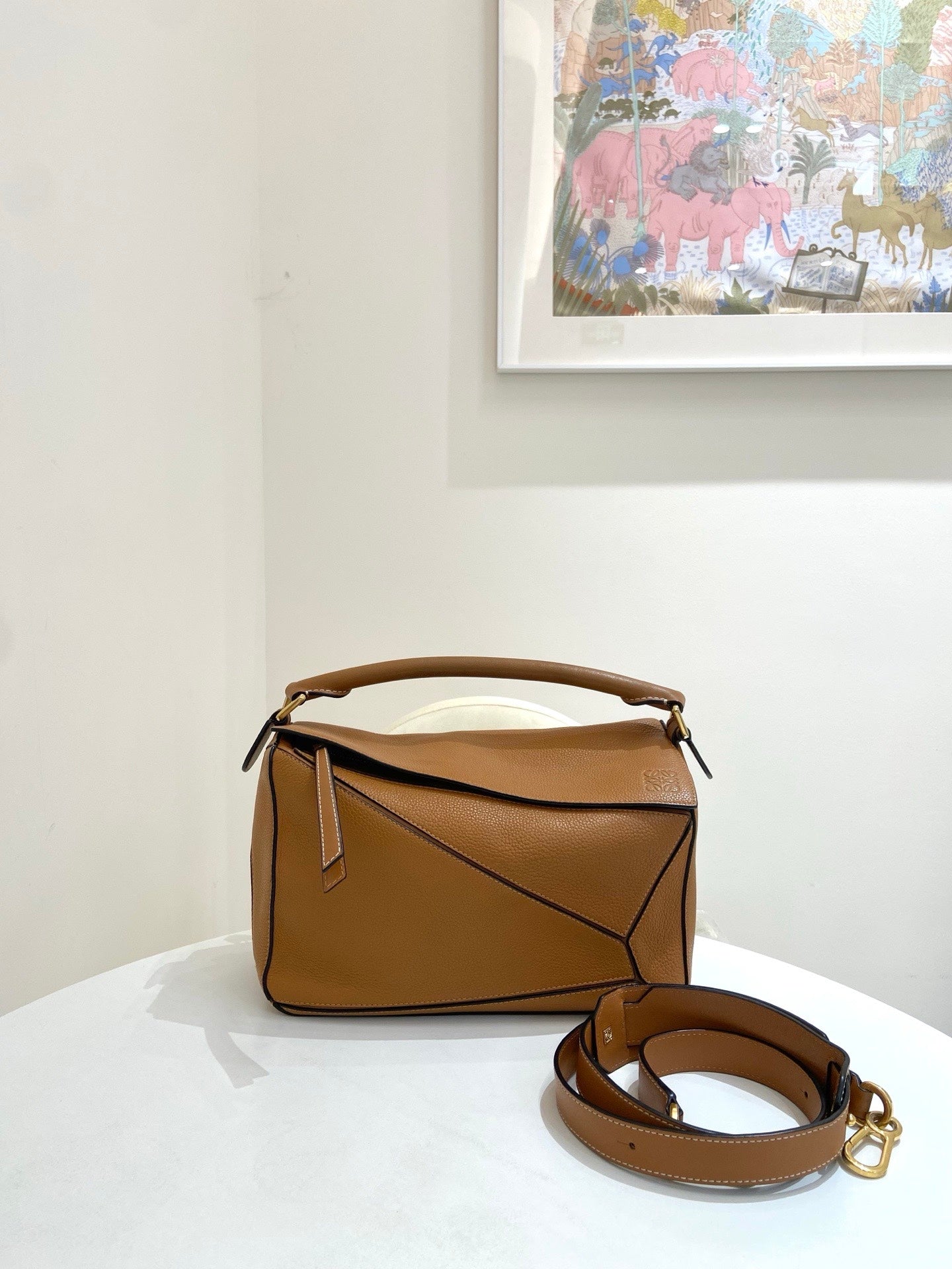 Loewe - Puzzle - Leather - Camel - (medium)