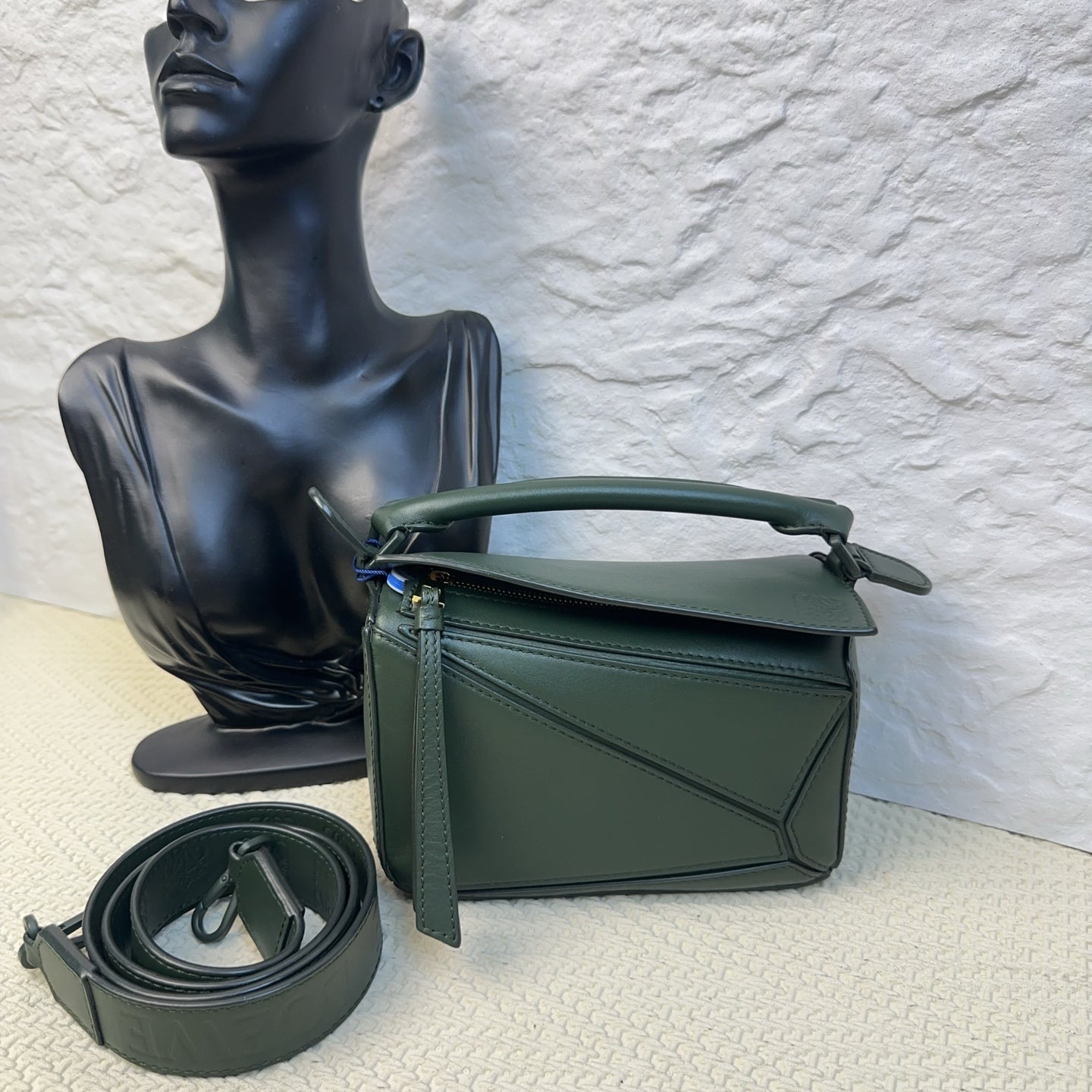 Loewe - Puzzle - Leather - Green - (mini)
