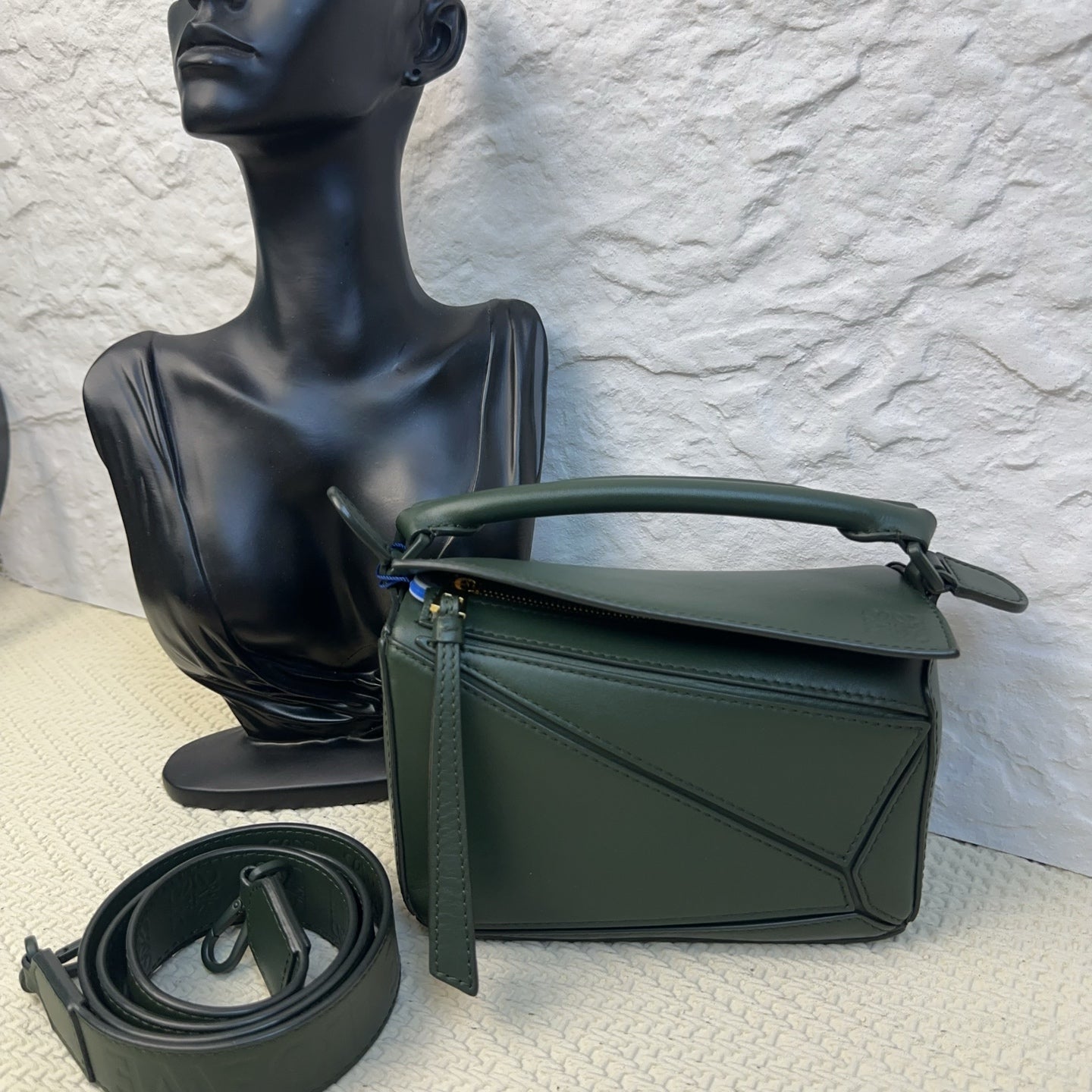 Loewe - Puzzle - Leather - Green - (mini)