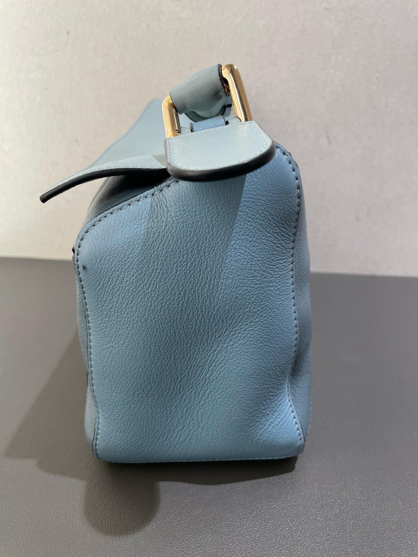 Loewe - Puzzle - Leather - Haze Blue Patchwork - (small)