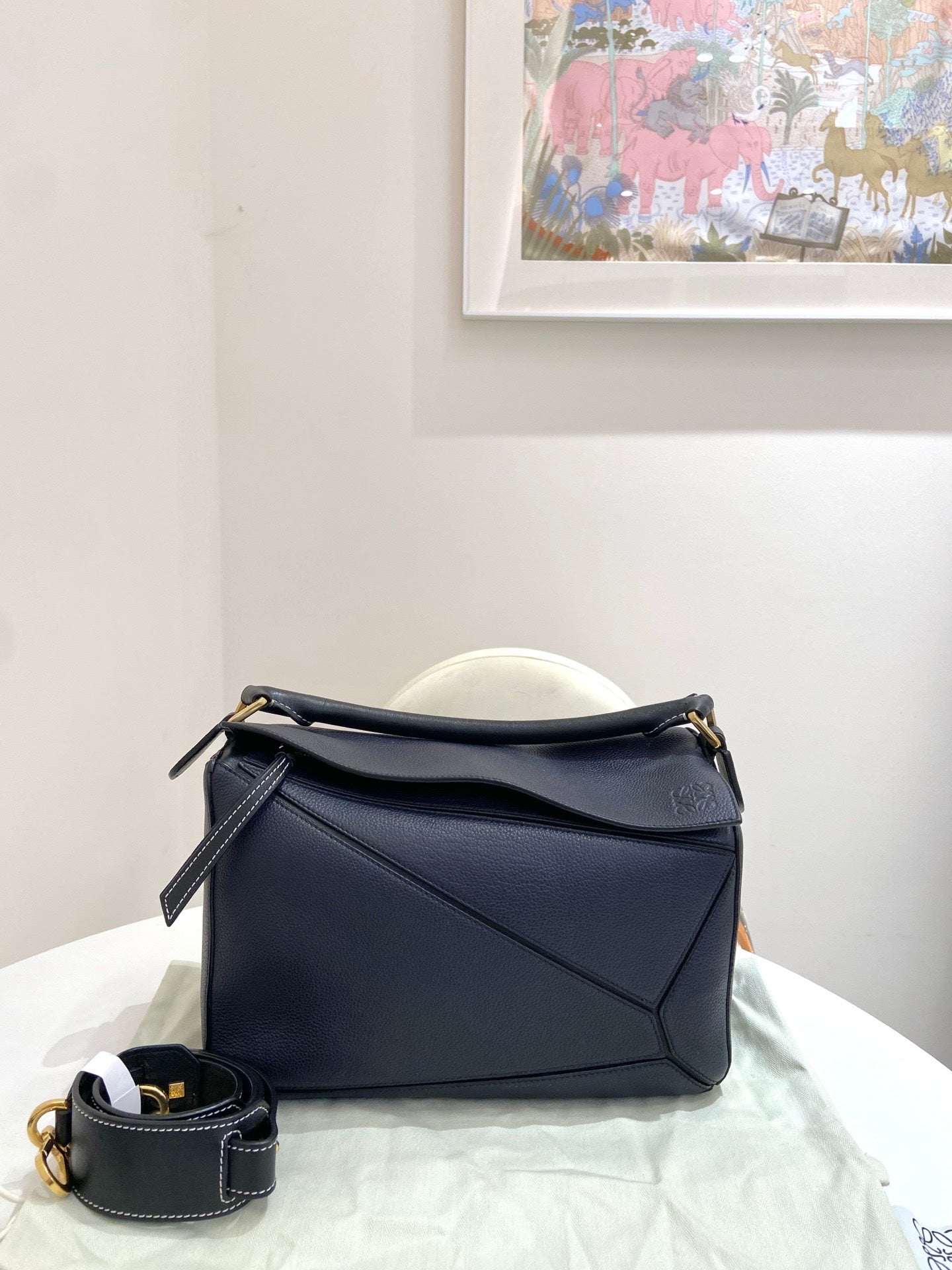 Loewe - Puzzle - Leather - Navy - (medium)