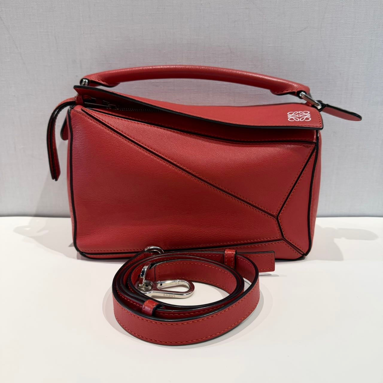 Loewe - Puzzle - Leather - Red - (small)
