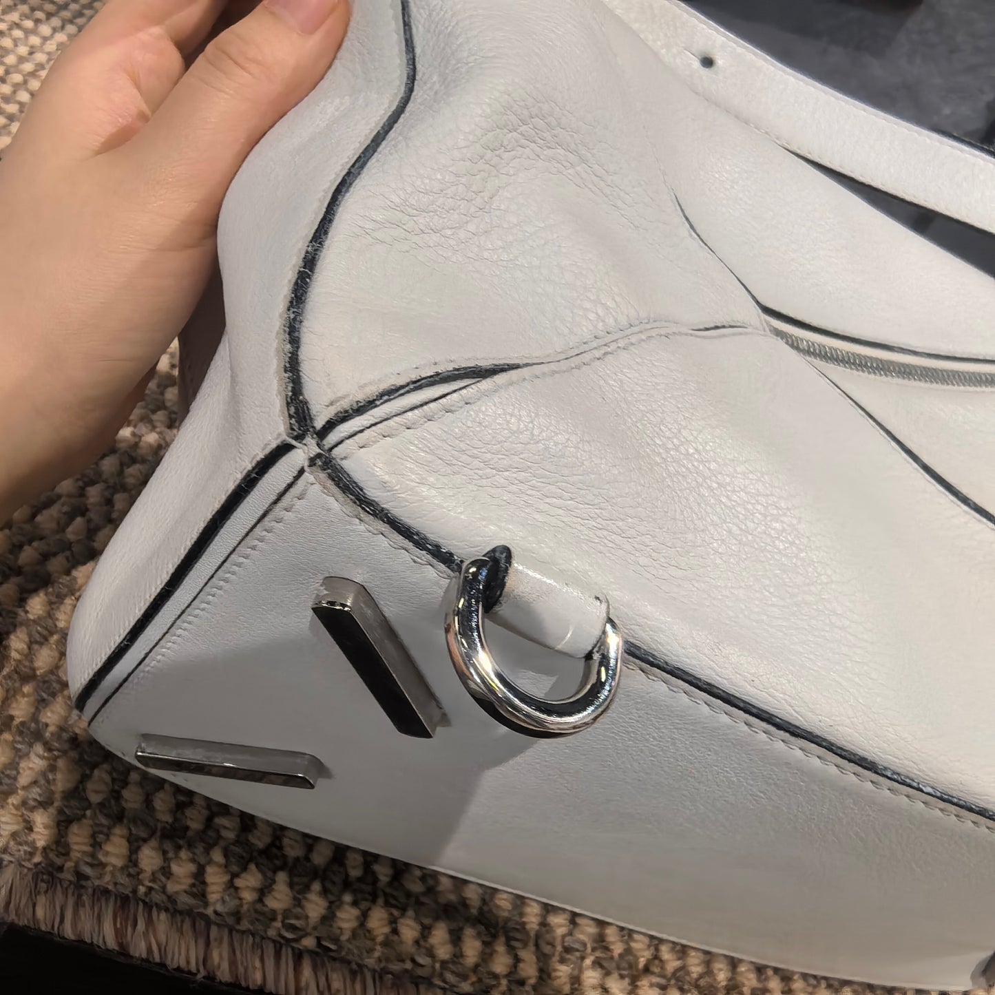 Loewe - Puzzle - Leather - White - (medium)