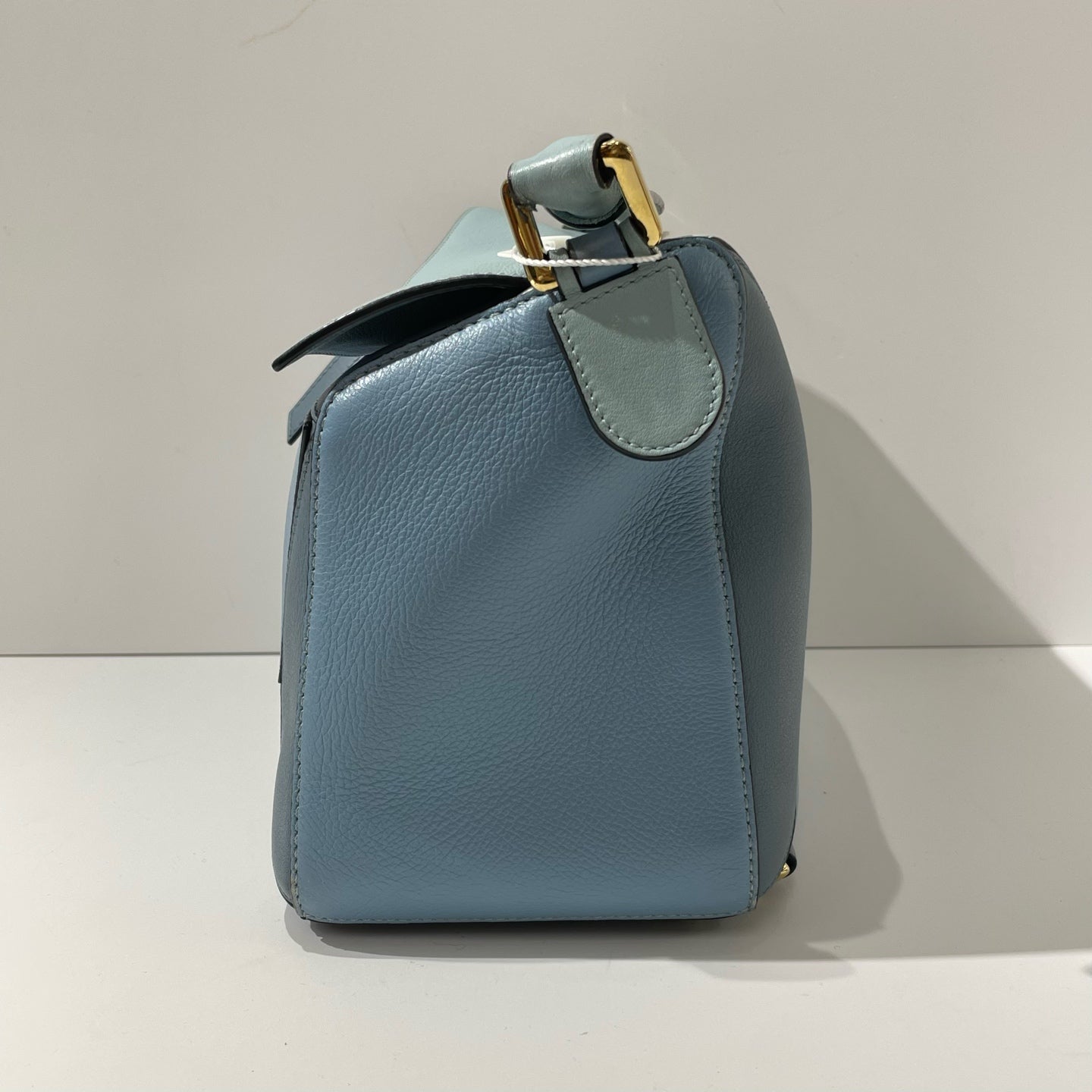 Loewe - Puzzle Medium Bag - Grained calfskin leather - Multicolour blue with gold-tone hardware - (medium)