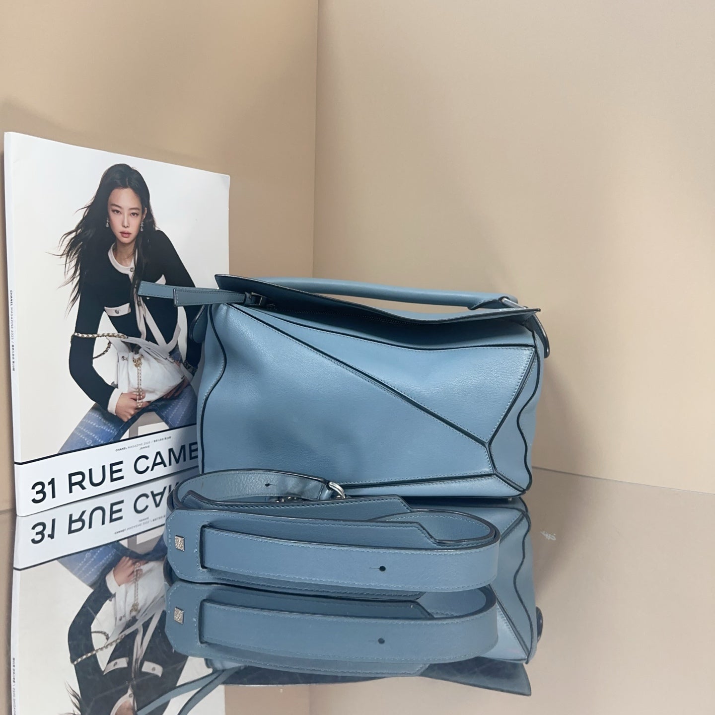 Loewe - Puzzle (Medium) - Cowhide leather - Blue - (medium)