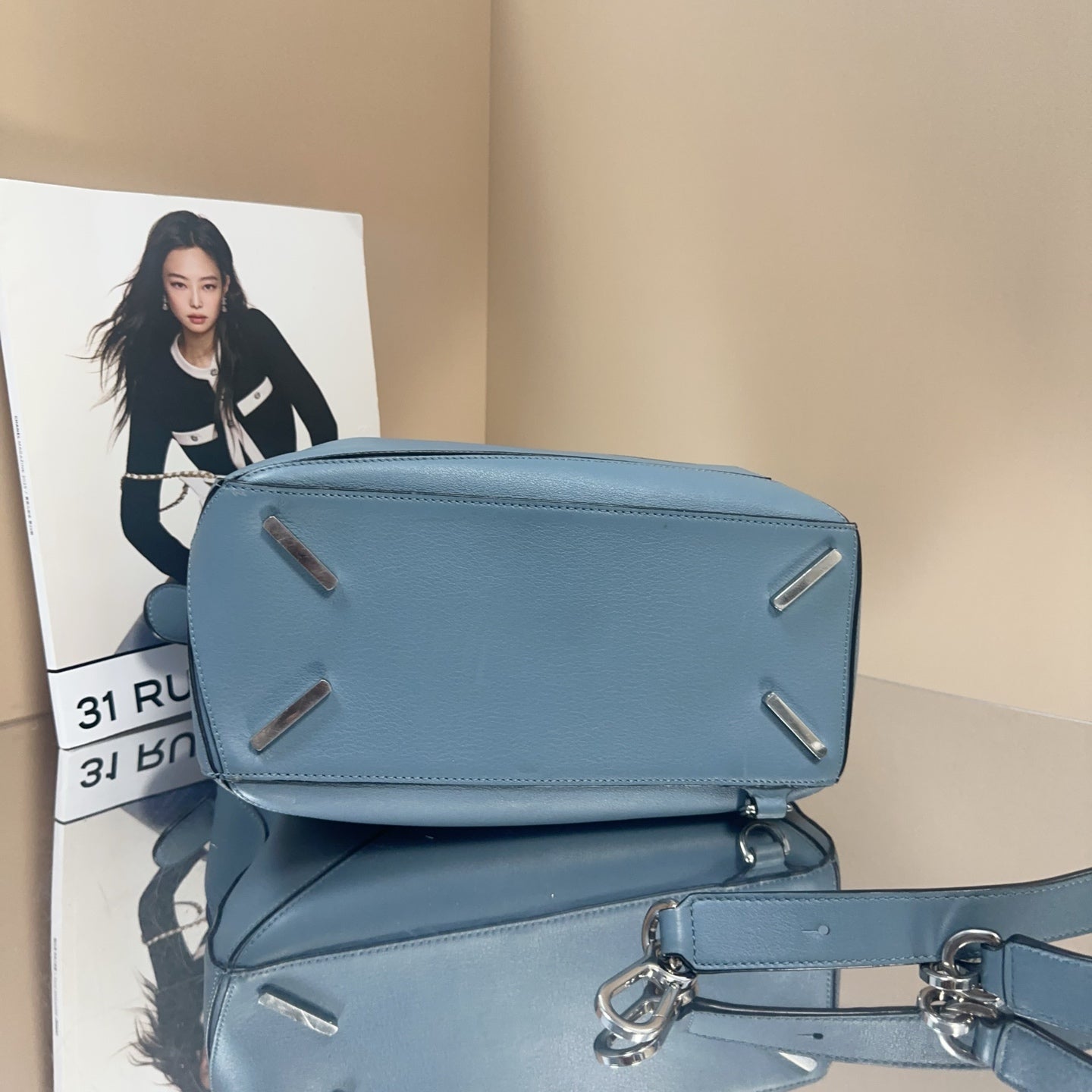 Loewe - Puzzle (Medium) - Cowhide leather - Blue - (medium)