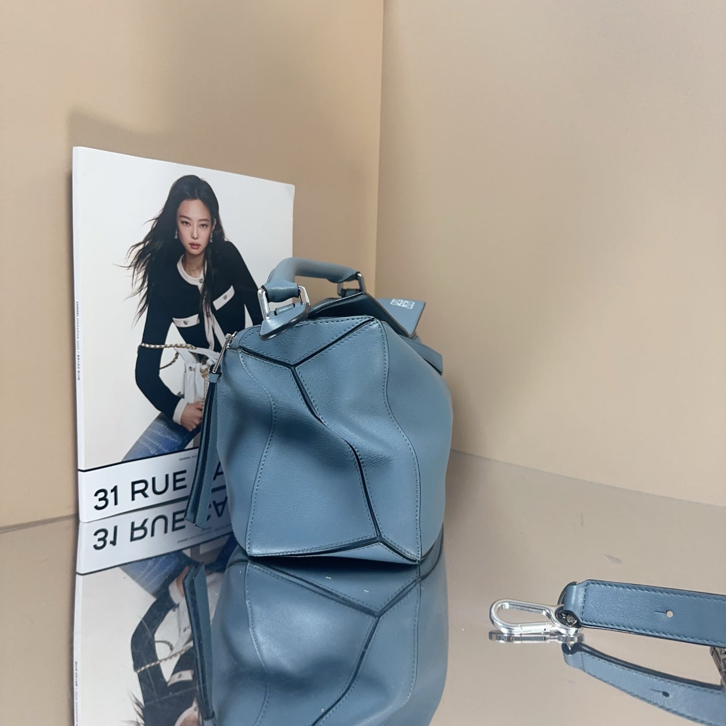 Loewe - Puzzle (Medium) - Cowhide leather - Blue - (medium)