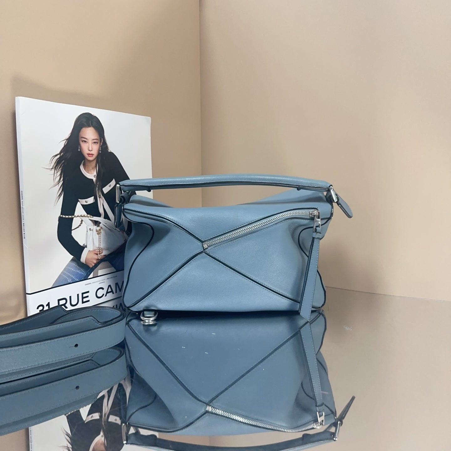 Loewe - Puzzle (Medium) - Cowhide leather - Blue - (medium)