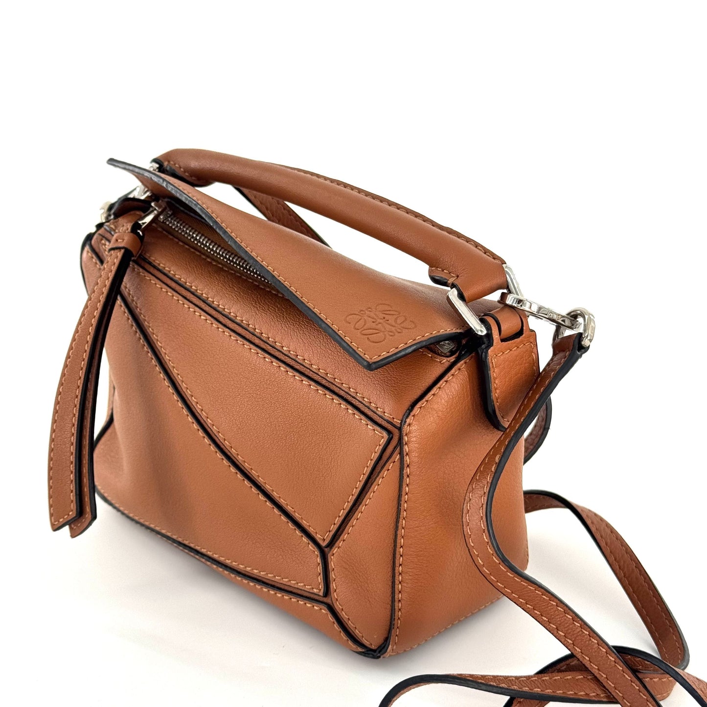 Loewe - Puzzle Mini Bag - Leather - Brown - (mini)