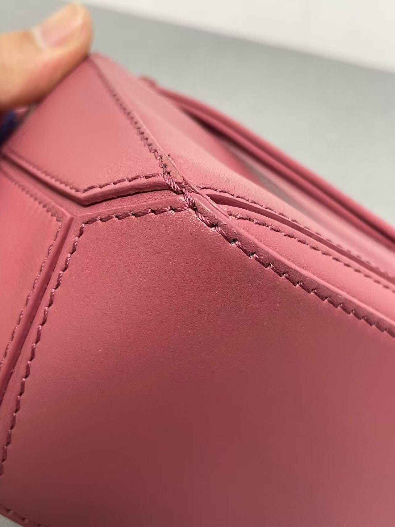 Loewe - Puzzle Mini - Calfskin leather - Pink with Tonal Hardware - (mini)