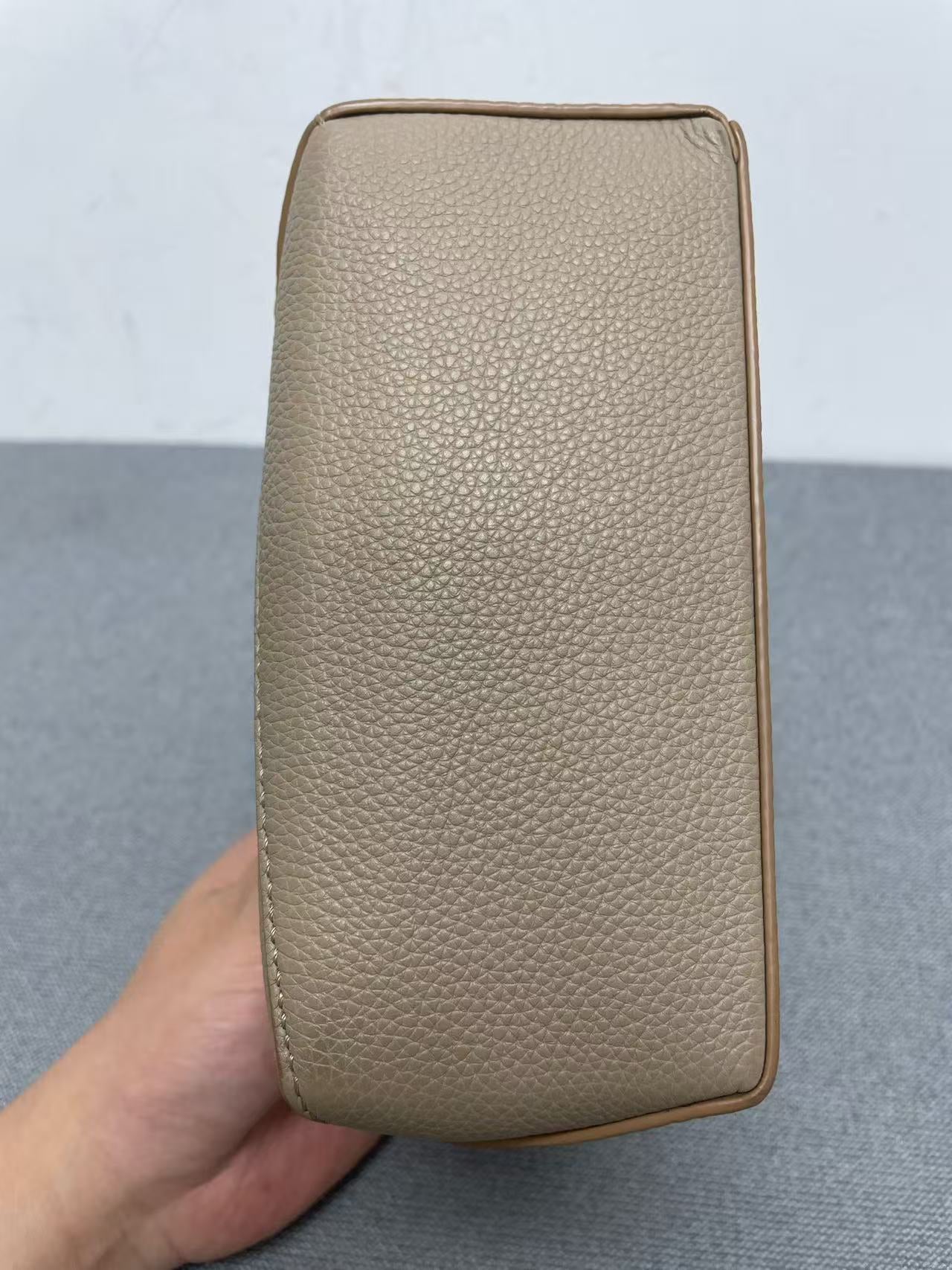 Loewe - Puzzle Mini - Grained calfskin leather - Beige - (mini)