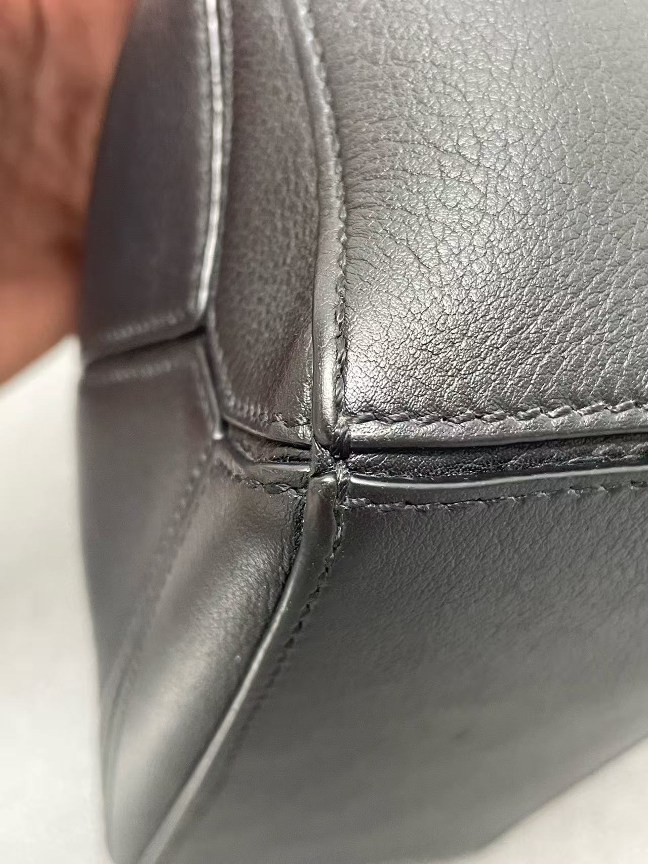 Loewe - Puzzle Mini - Grained calfskin leather - Black - (mini)
