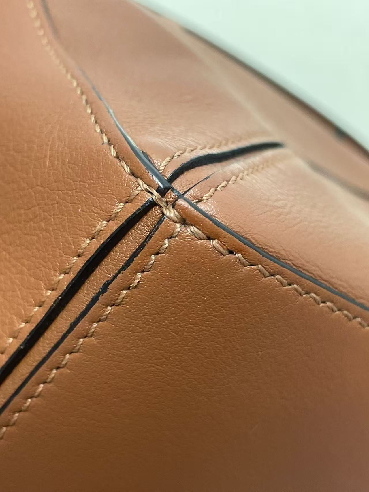 Loewe - Puzzle Mini - Grained calfskin leather - Caramel - (mini)