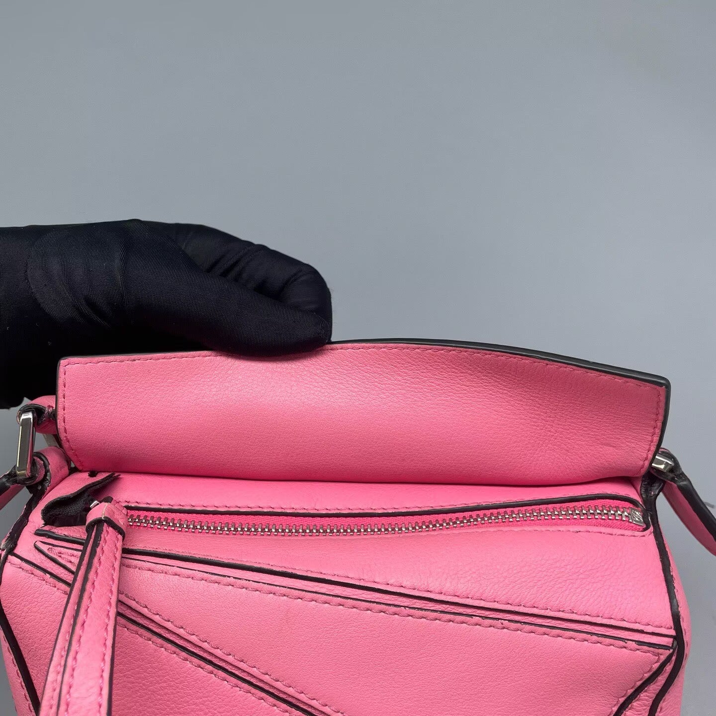 LOEWE - Puzzle Mini - Grained leather - Pink - (mini)