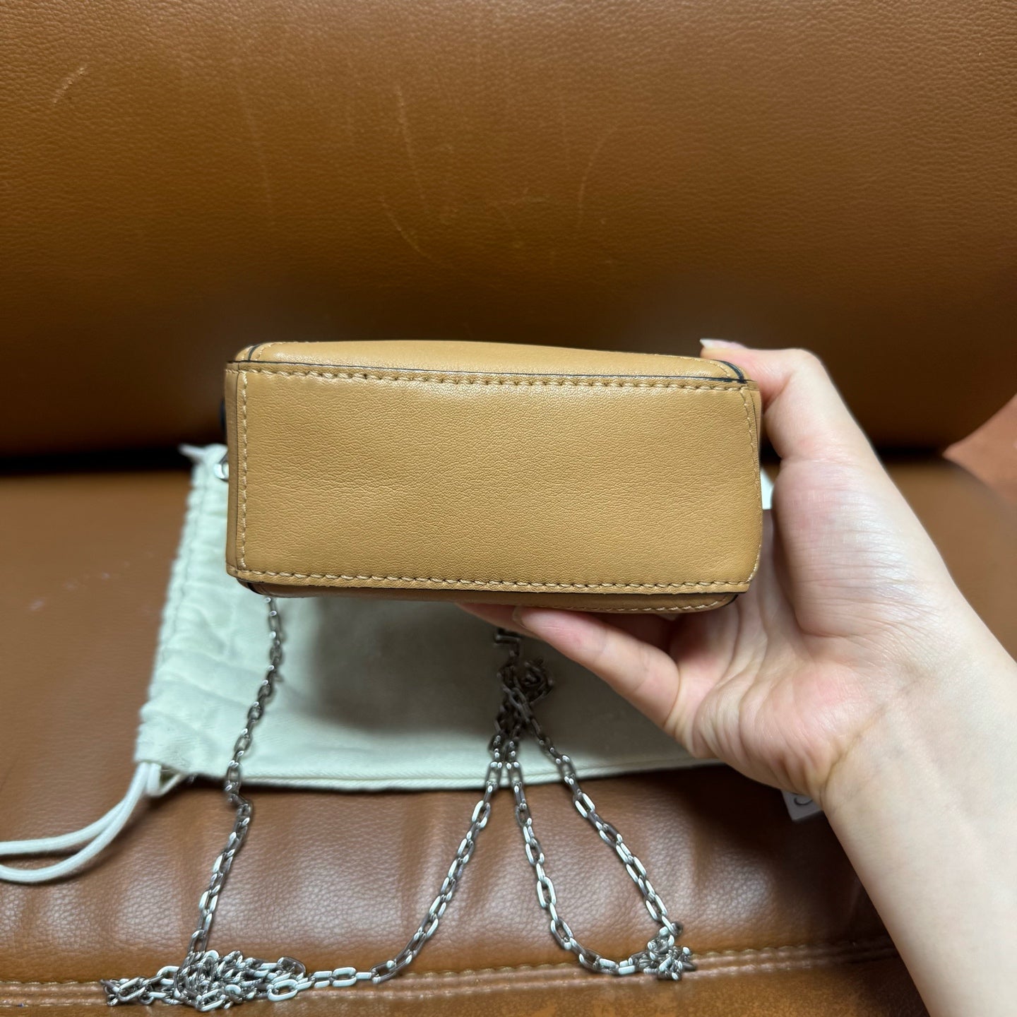 Loewe - Puzzle Nano - Leather - Beige - (mini)