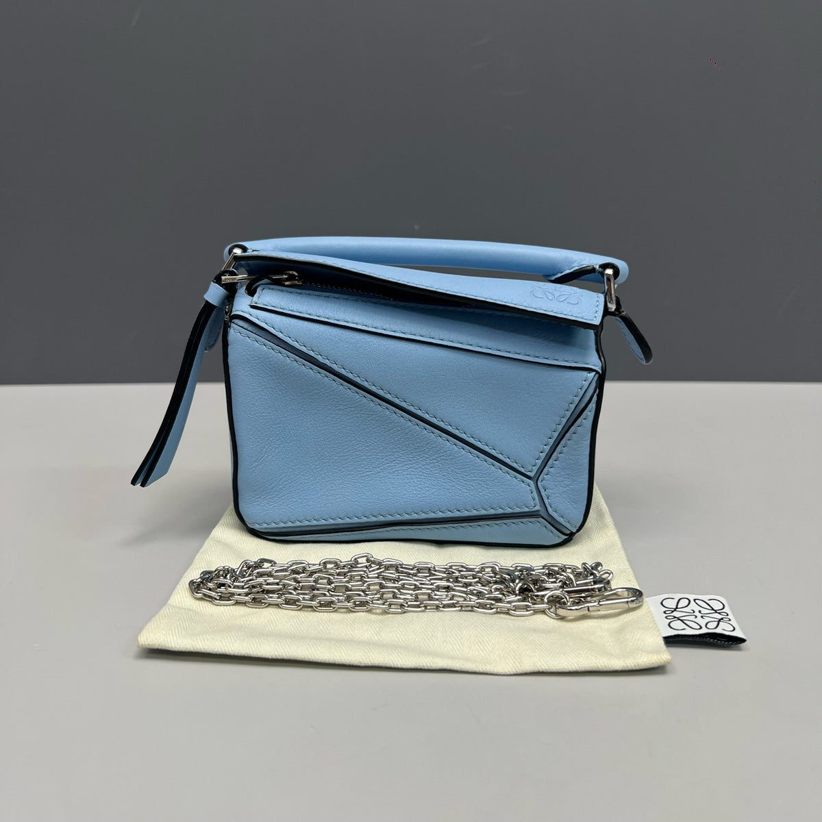 Loewe - Puzzle Nano - Leather - Blue - (mini)