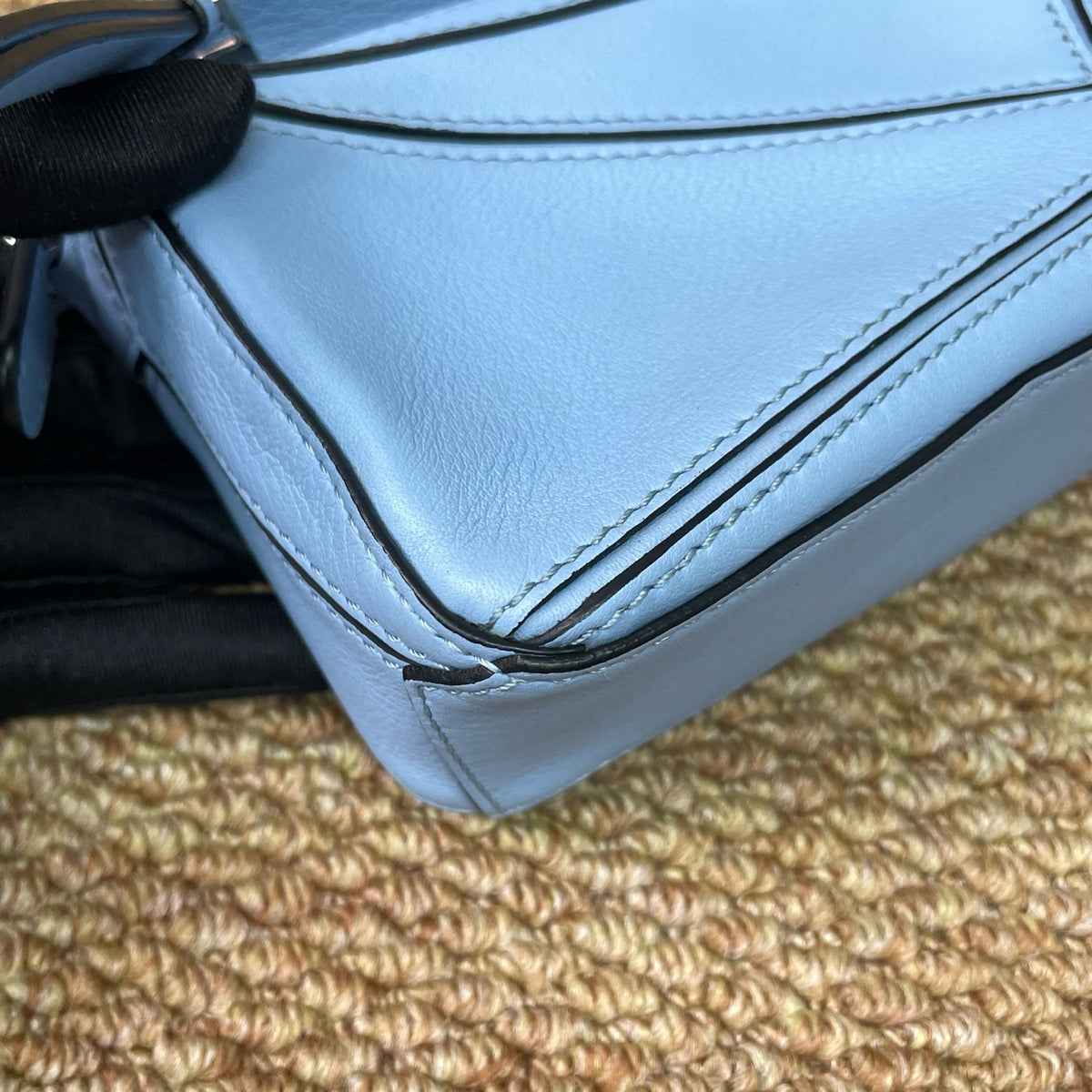 Loewe - Puzzle Nano - Leather - Blue - (mini)