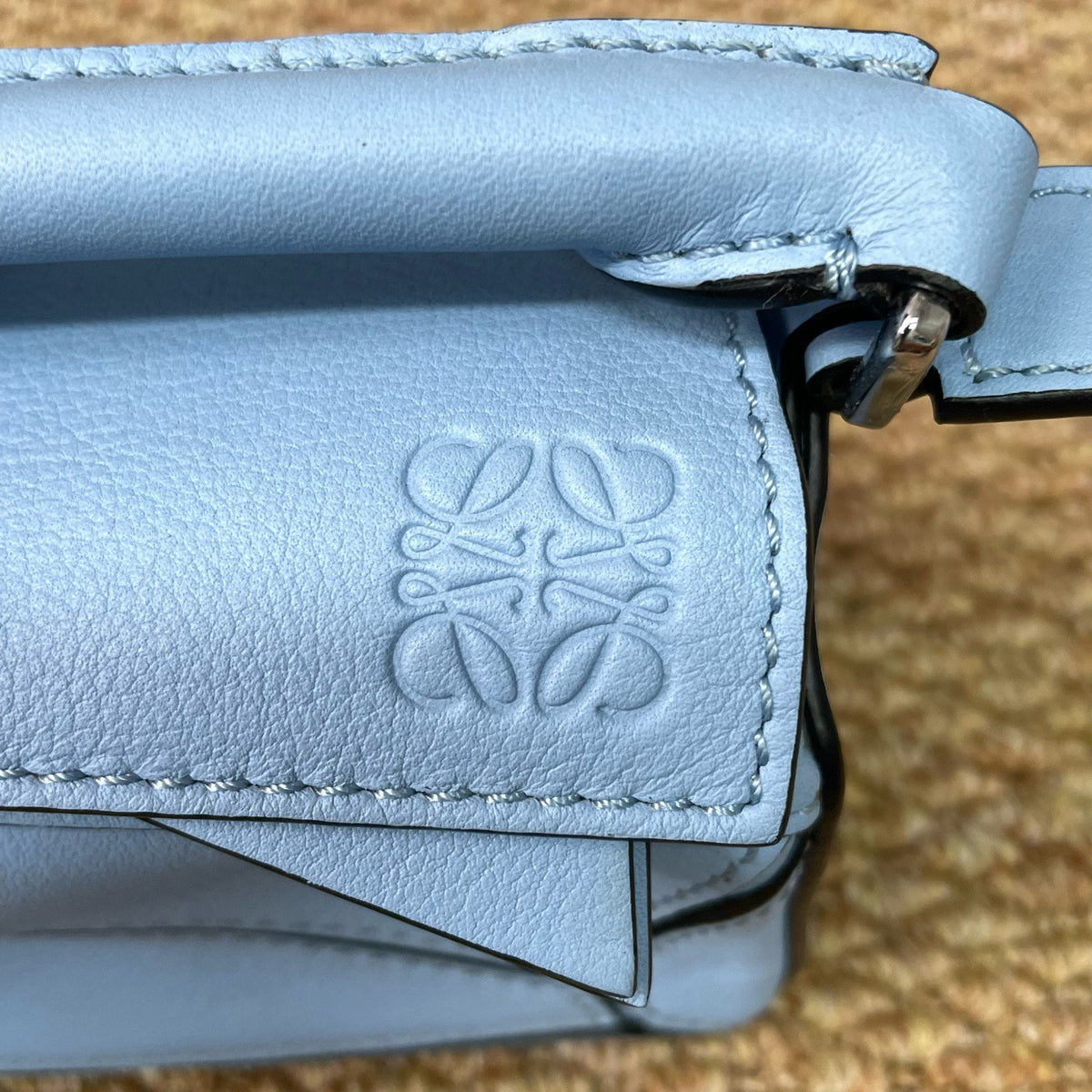 Loewe - Puzzle Nano - Leather - Blue - (mini)