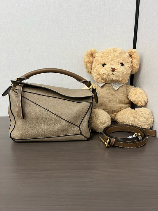 Loewe - Puzzle Small - Leather - Beige - (small)