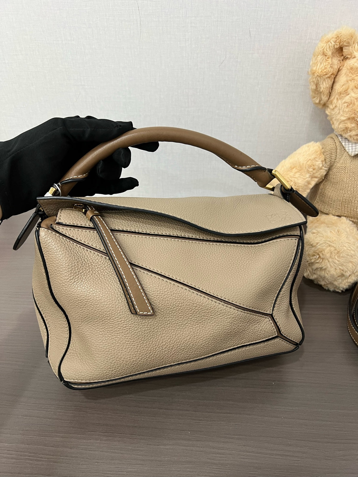 Loewe - Puzzle Small - Leather - Beige - (small)