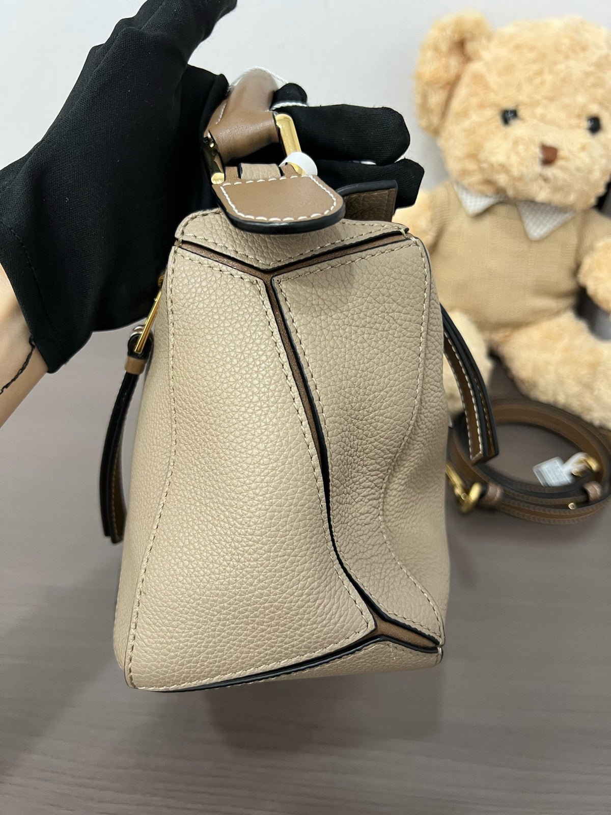 Loewe - Puzzle Small - Leather - Beige - (small)