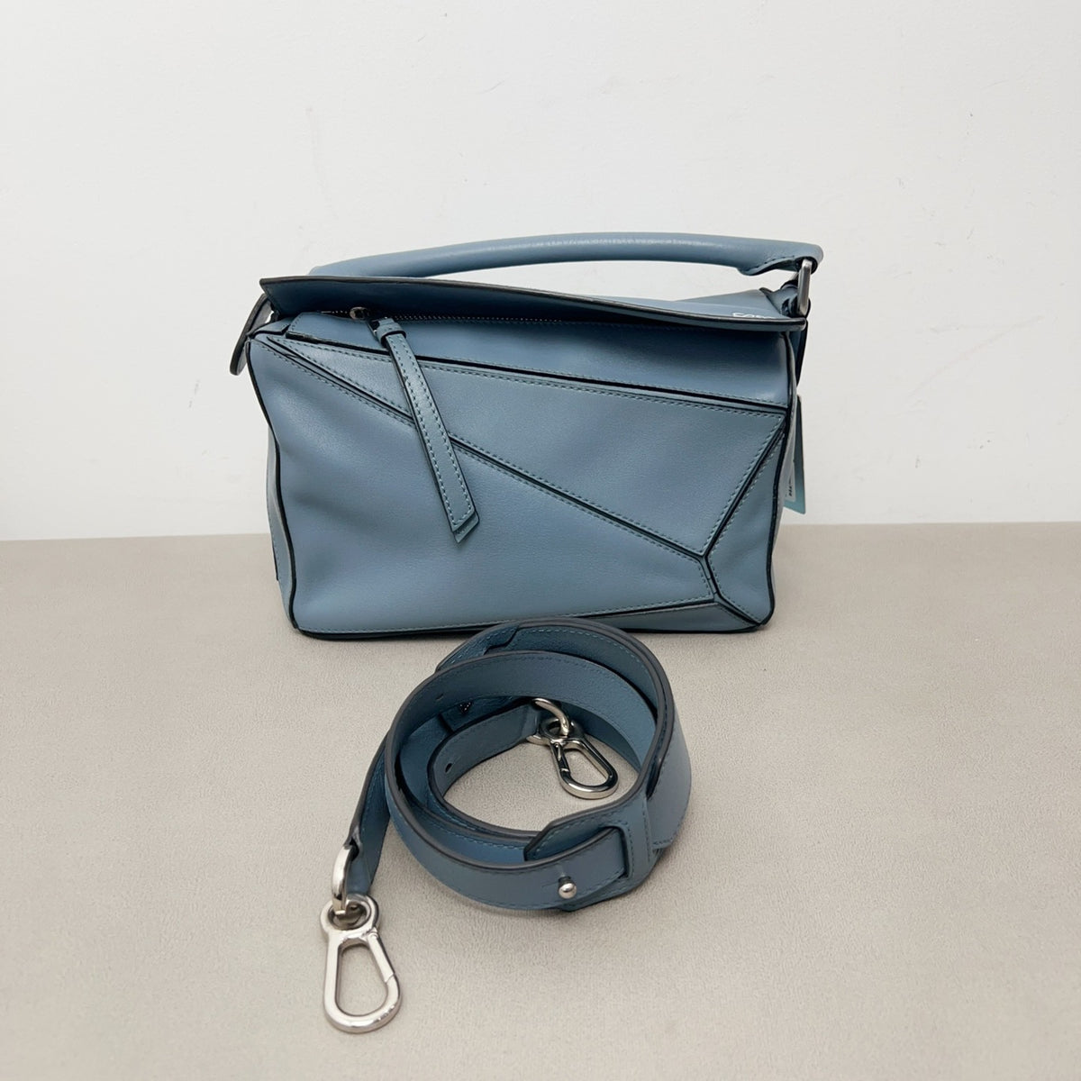 Loewe - Puzzle Small - Leather - Blue - (small)