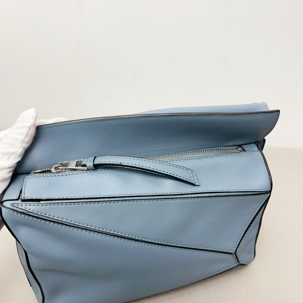 Loewe - Puzzle Small - Leather - Blue - (small)