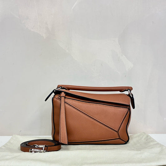 Loewe - Puzzle Small - Leather - Brown - (small)