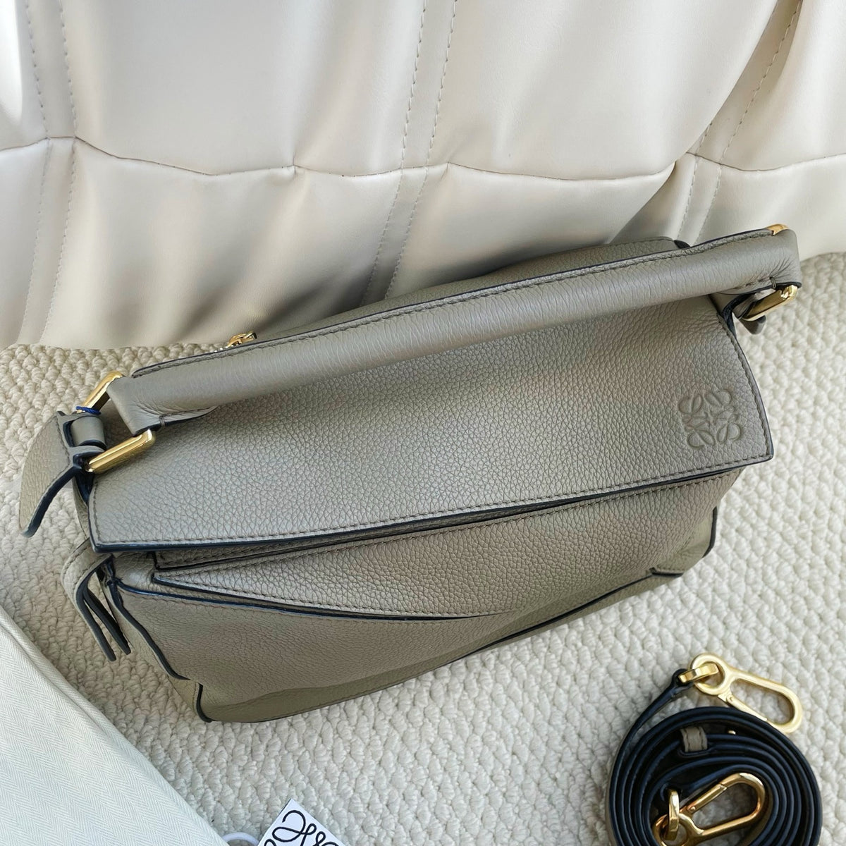 Loewe - Puzzle Small - Leather - Green - (small)