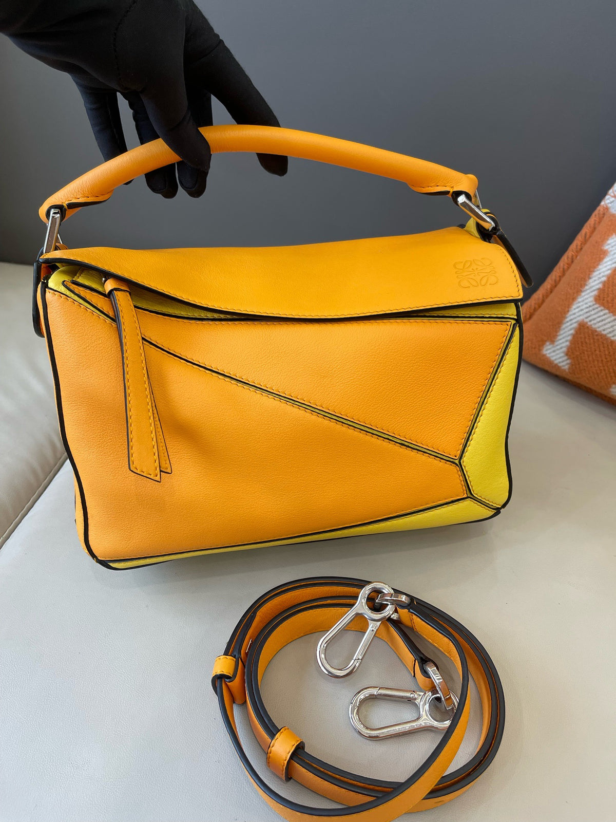 Loewe - Puzzle Small - Leather - Multicolour - (small)