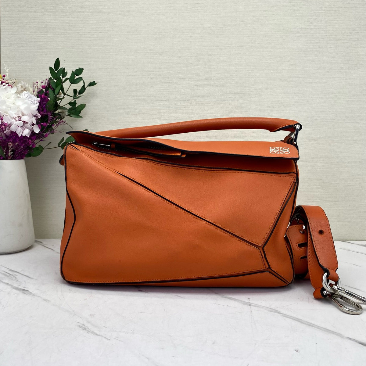 Loewe - Puzzle Small - Leather - Orange - (small)