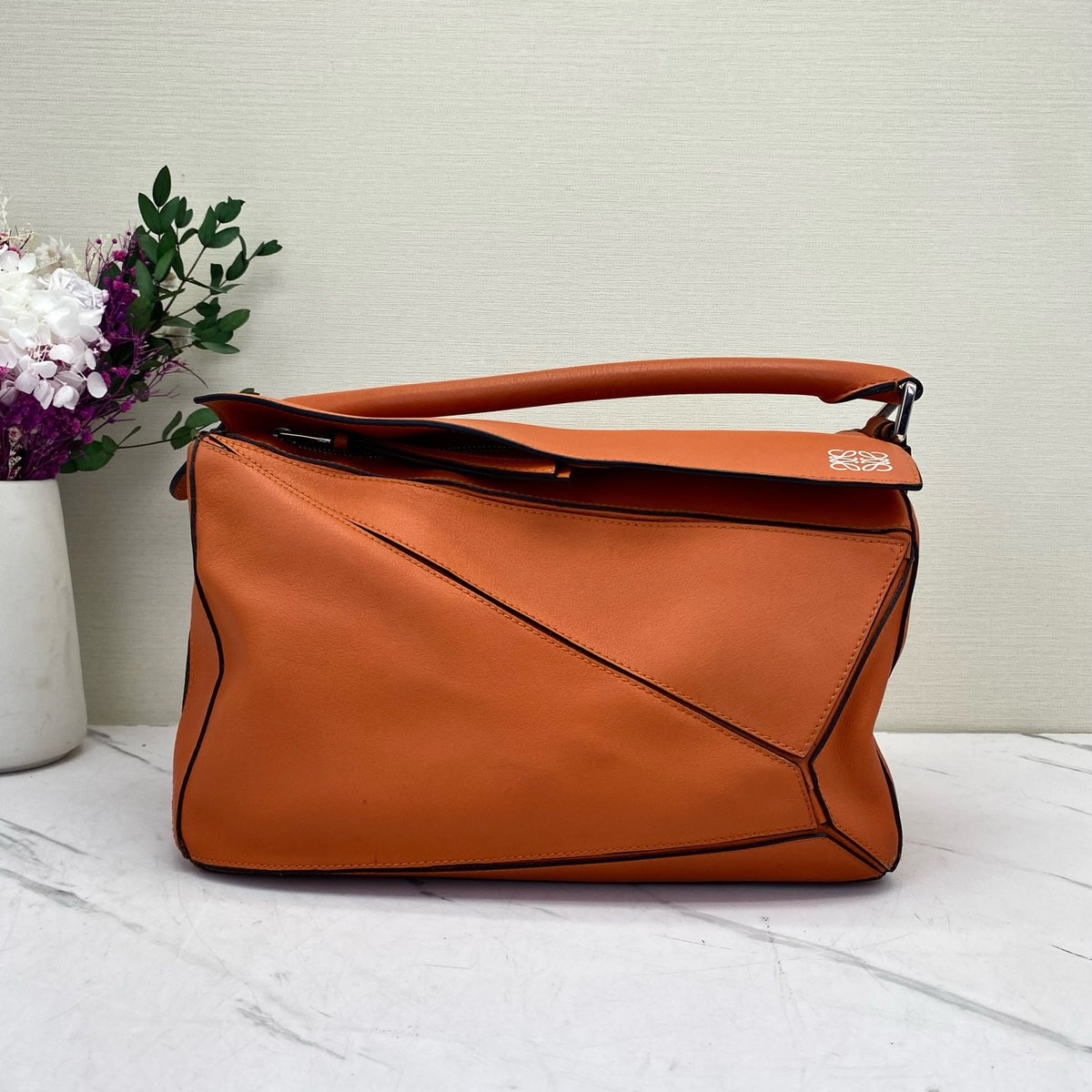Loewe - Puzzle Small - Leather - Orange - (small)