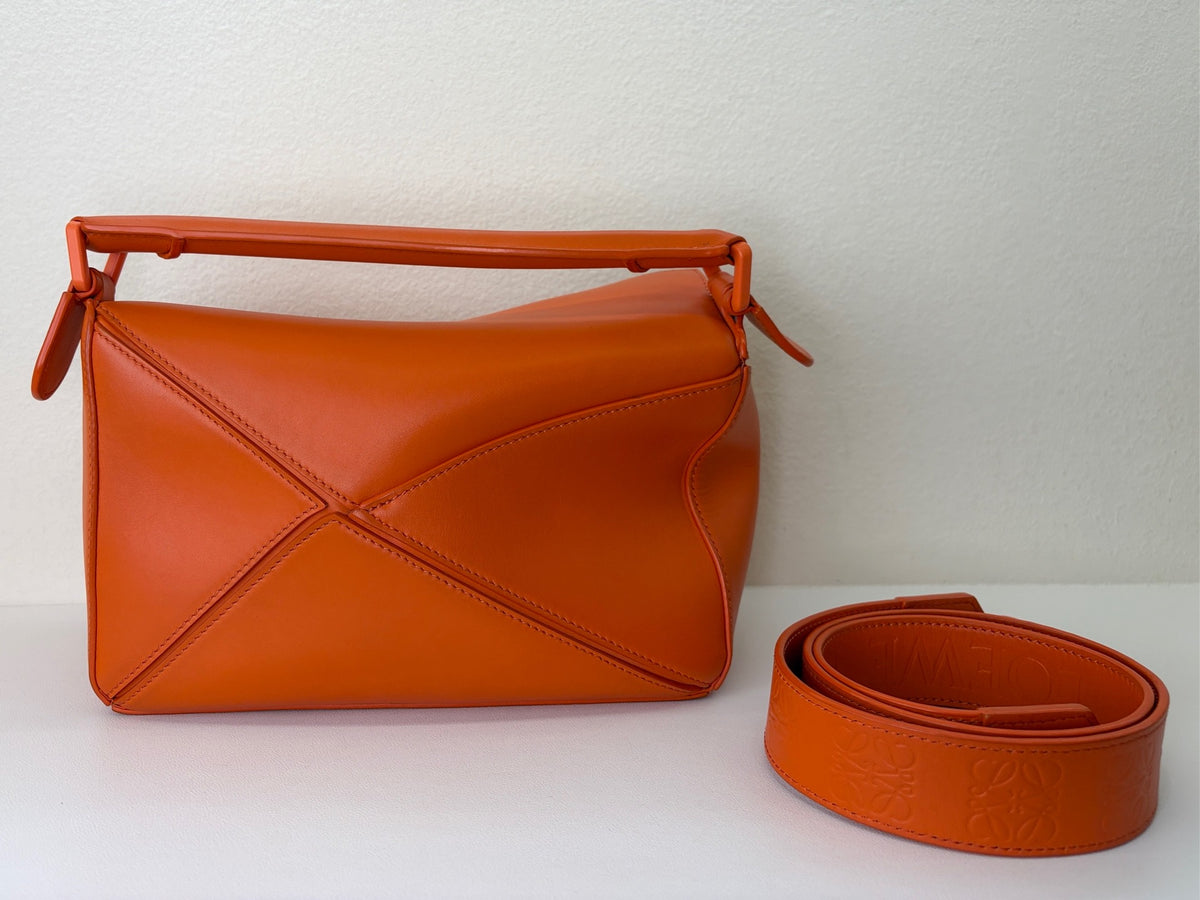 Loewe - Puzzle Small - Leather - Orange - (small)