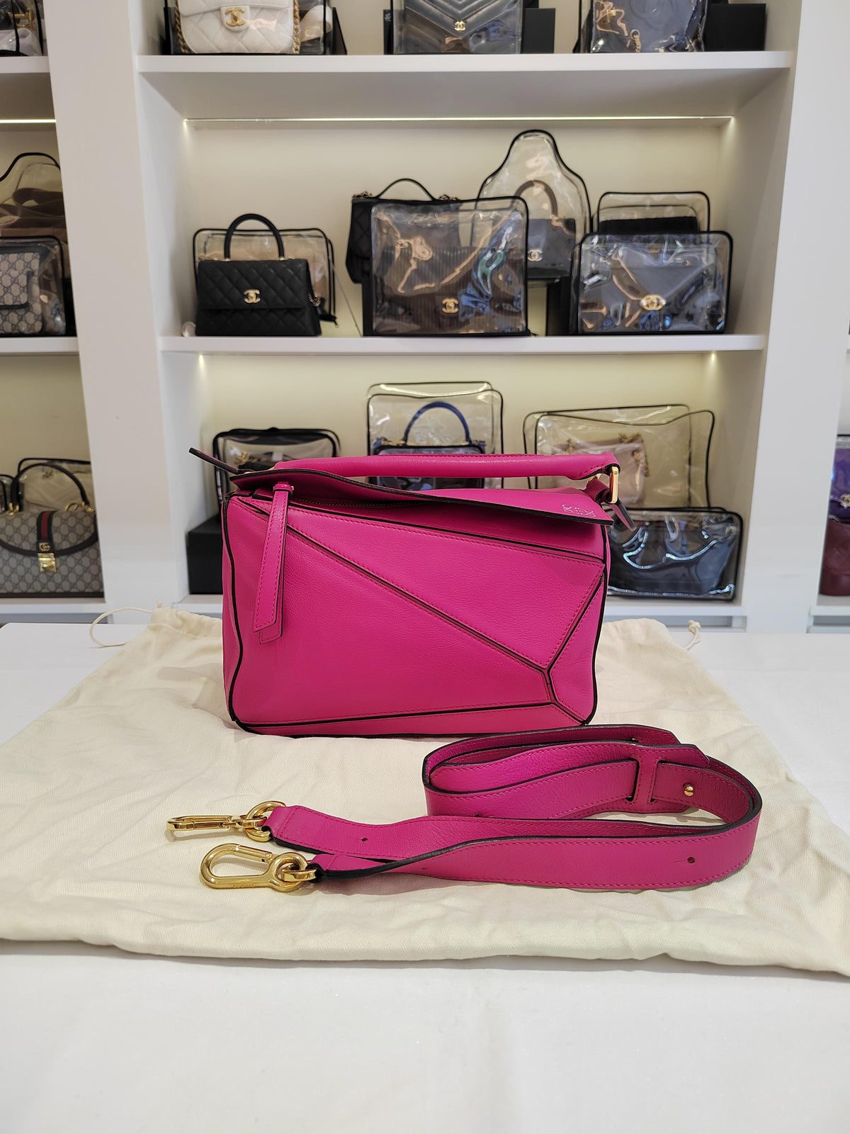 Loewe - Puzzle Small - Leather - Pink - (small)