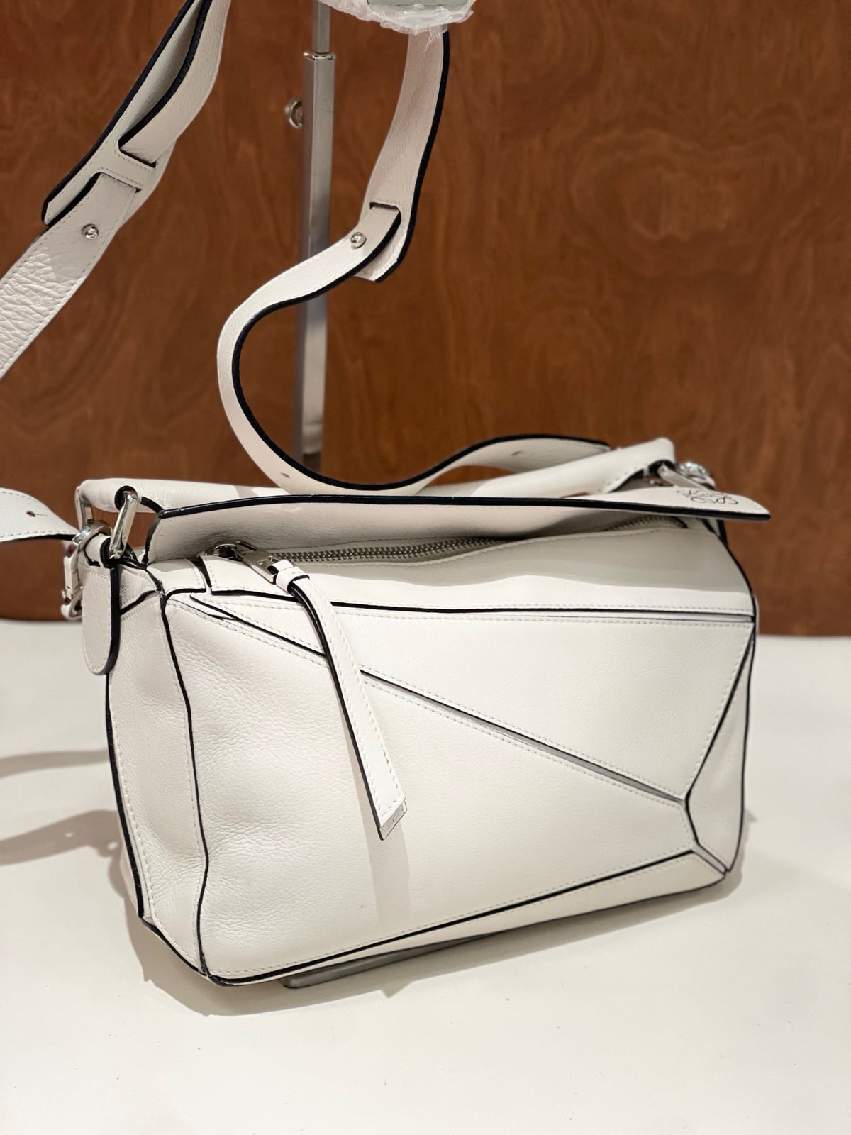 Loewe - Puzzle Small - Leather - White - (small)