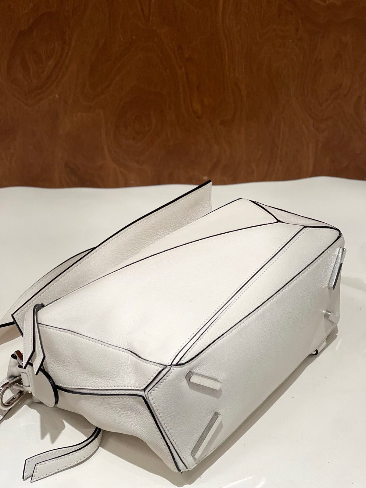 Loewe - Puzzle Small - Leather - White - (small)