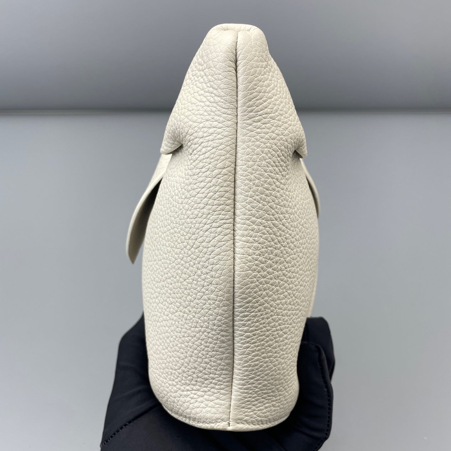 LOEWE - Rabbit Bag - Grained calfskin leather with shearling tail - White - (mini)
