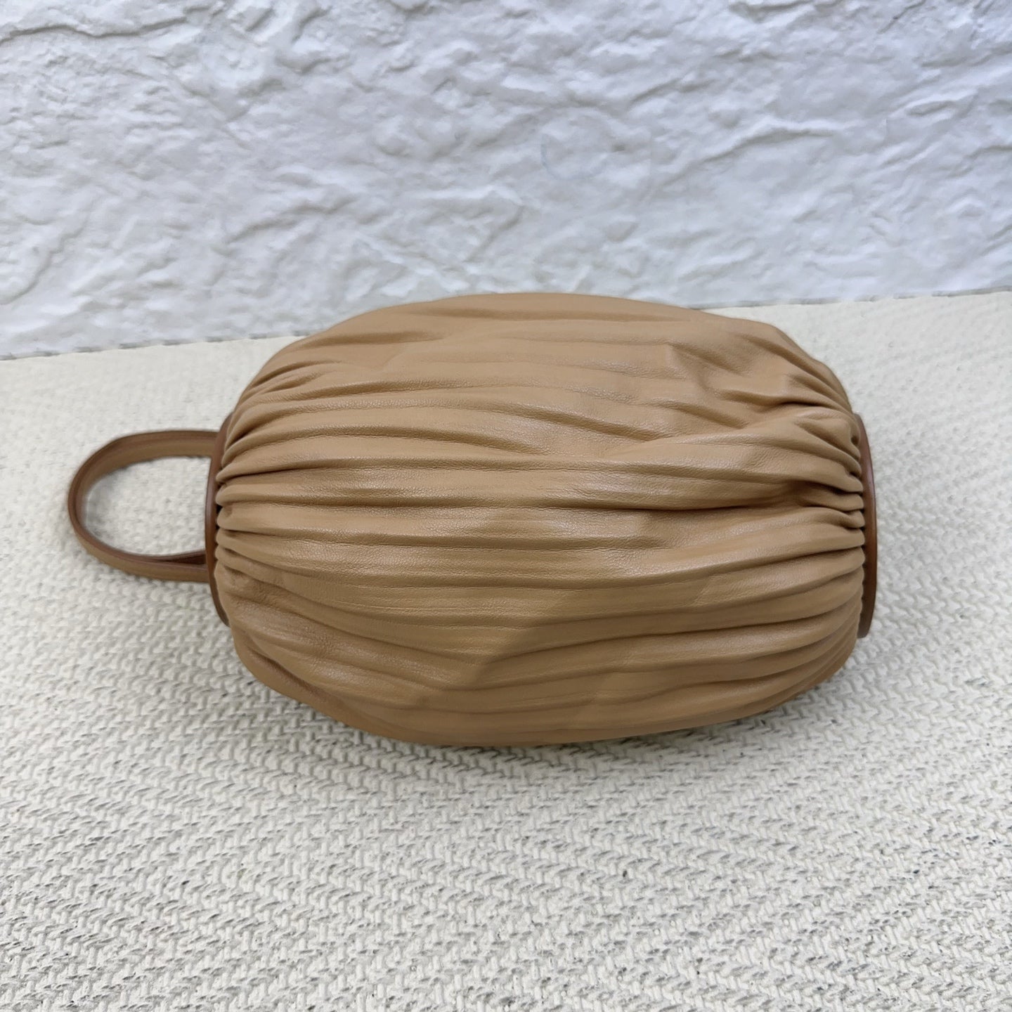 Loewe - Ruched Leather Bag - Leather - Brown - (Other)