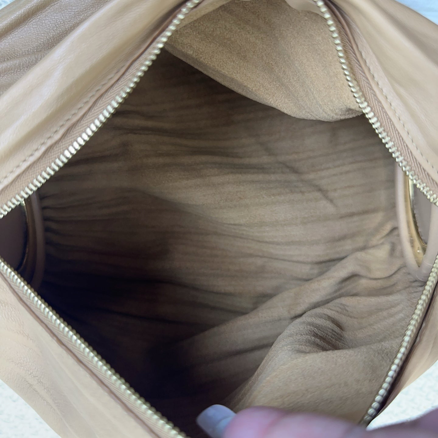 Loewe - Ruched Leather Bag - Leather - Brown - (Other)