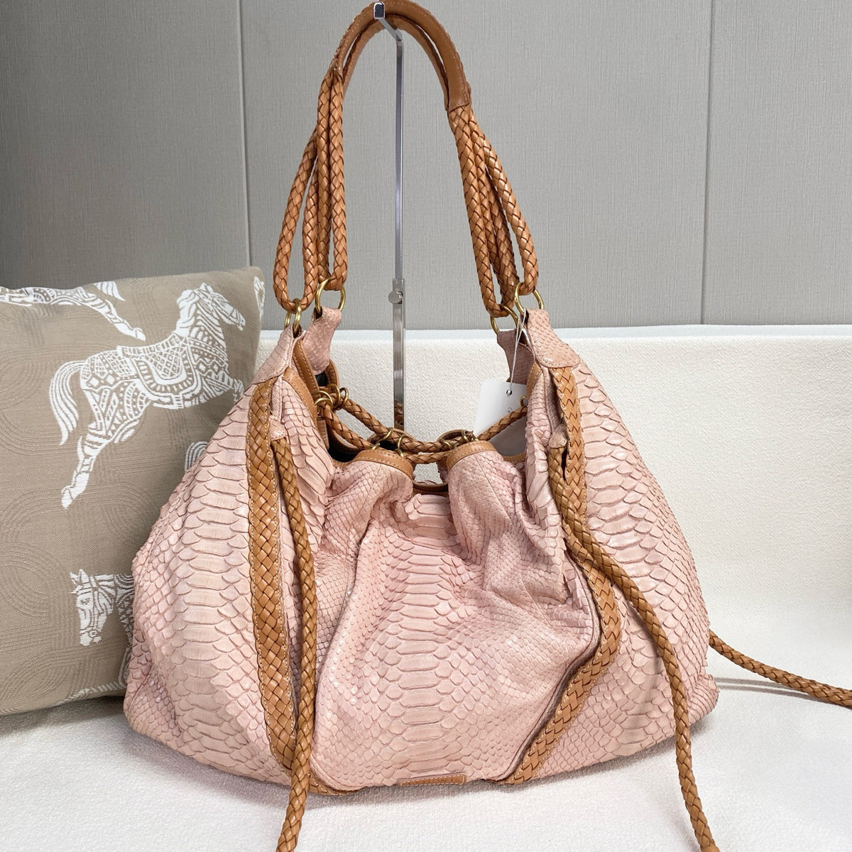 Loewe - Snakeskin Woven Shoulder Bag - Exotic leathers - Python - Multicolour - (Large)
