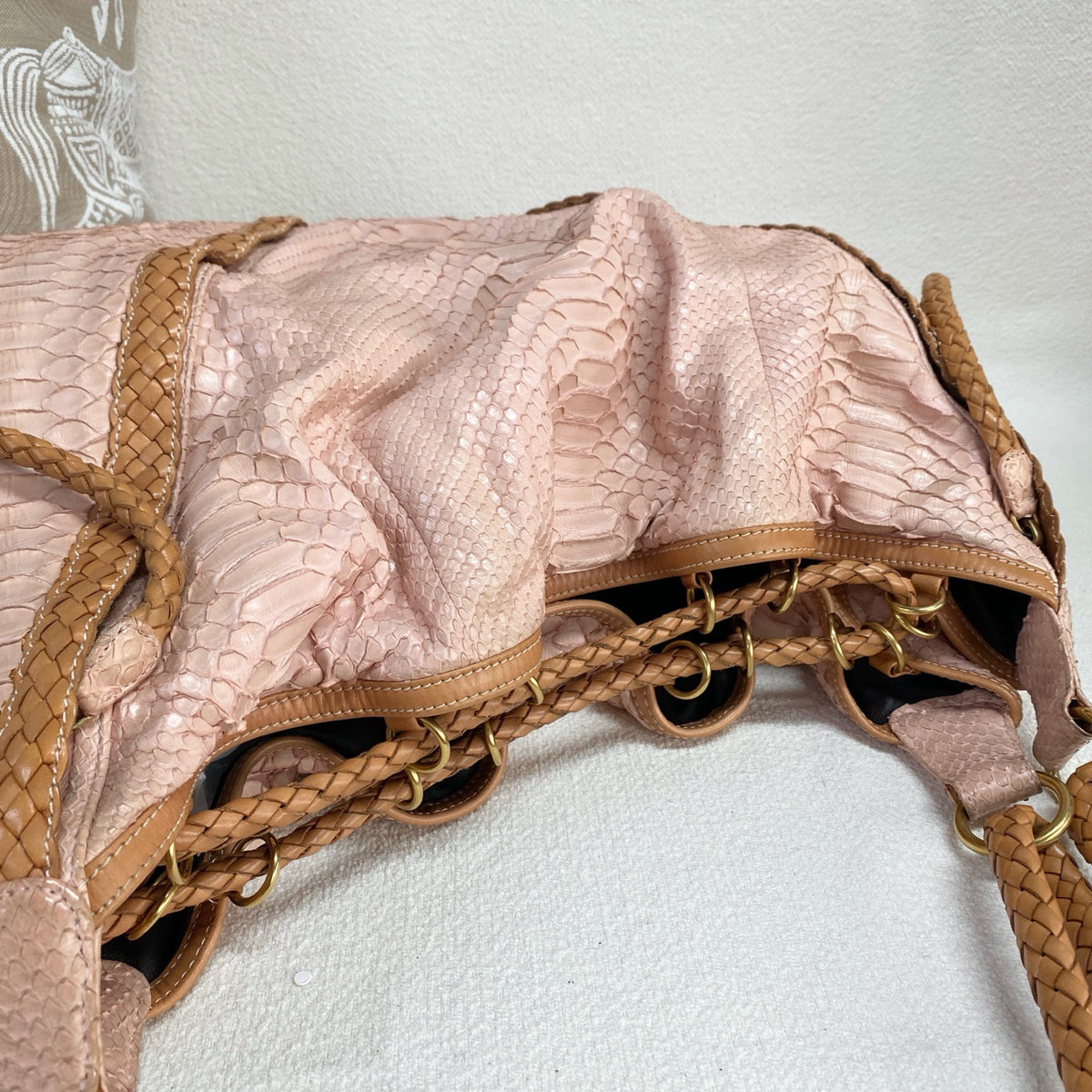Loewe - Snakeskin Woven Shoulder Bag - Exotic leathers - Python - Multicolour - (Large)
