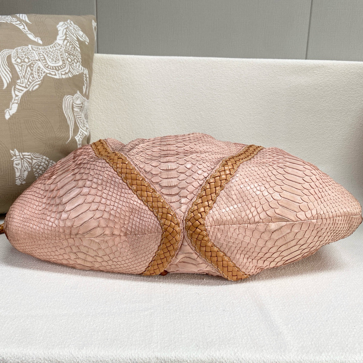 Loewe - Snakeskin Woven Shoulder Bag - Exotic leathers - Python - Multicolour - (Large)