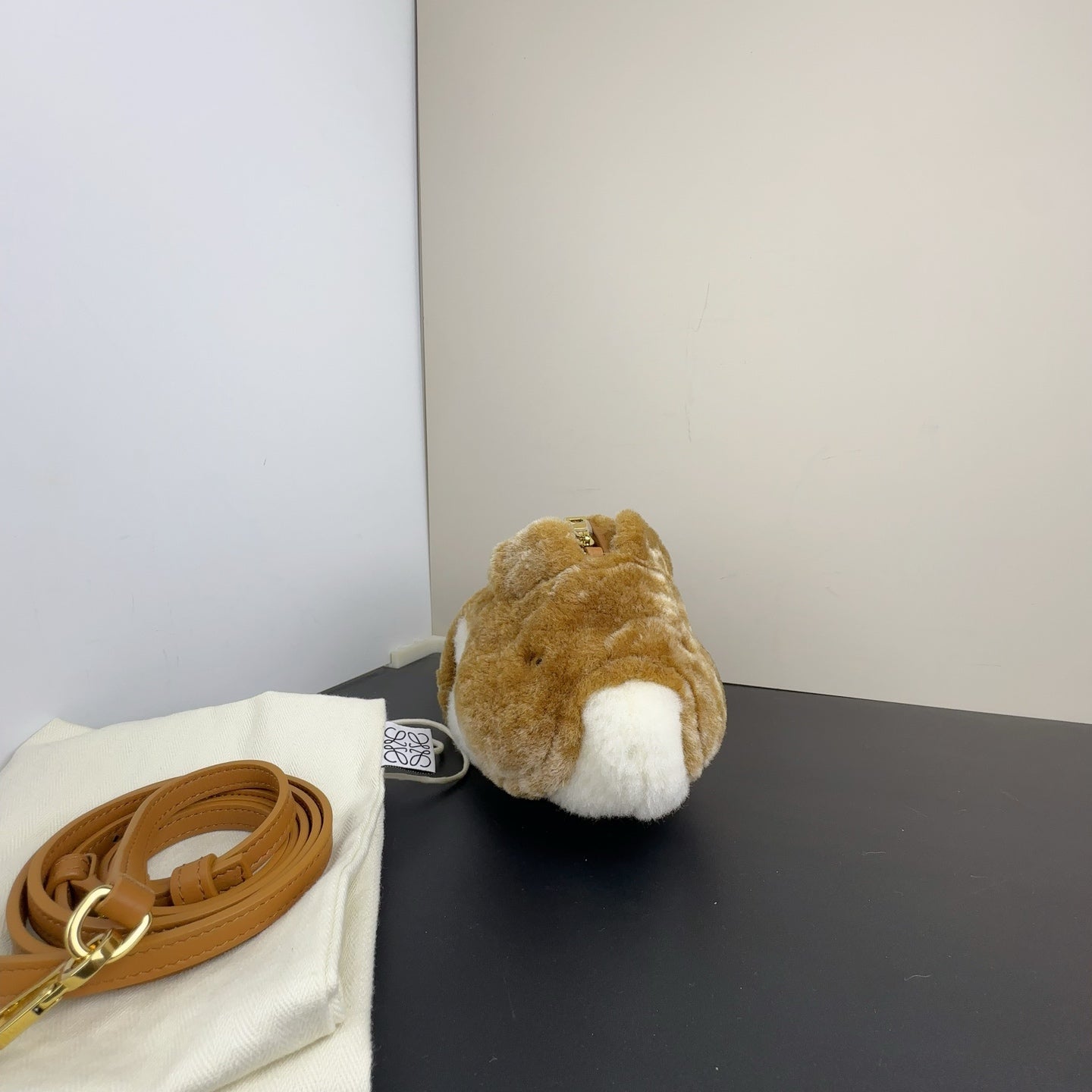 Loewe - Suna x Fujita Hamster Bag - Shearling - Brown - (mini)