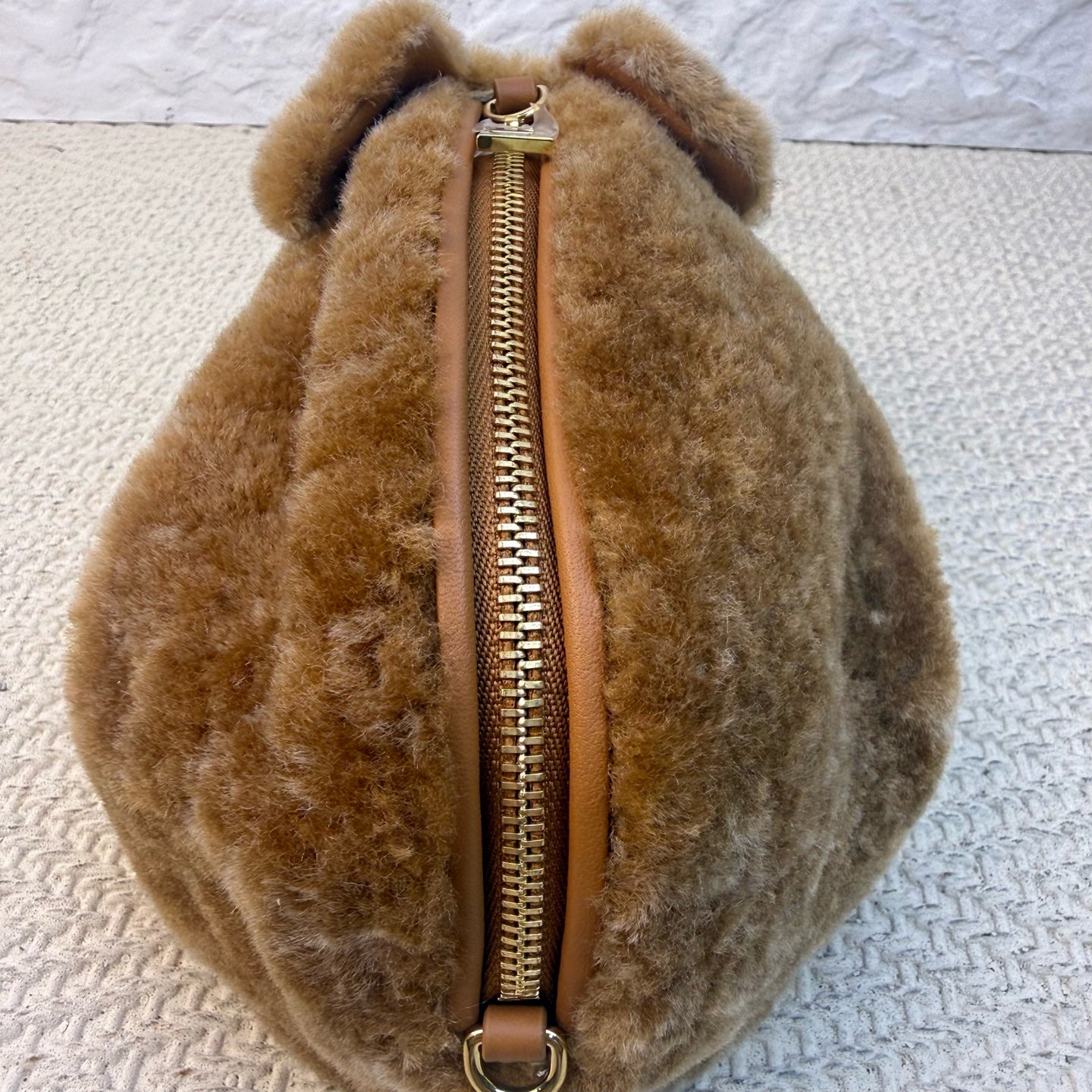 Loewe - Suna x Fujita Hamster Bag - Shearling - Brown - (mini)