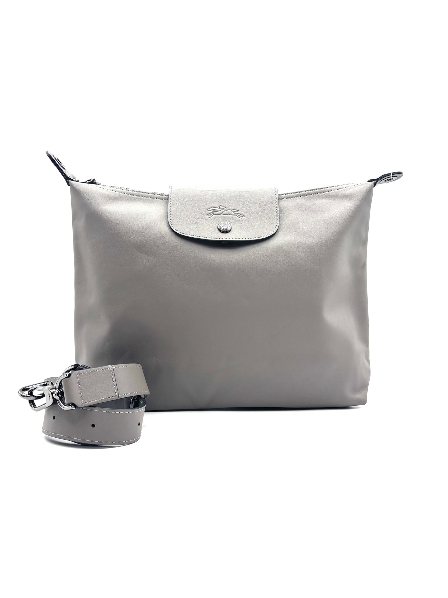 Longchamp - Le Pliage Xtra 32 - Leather - Grey - (medium)
